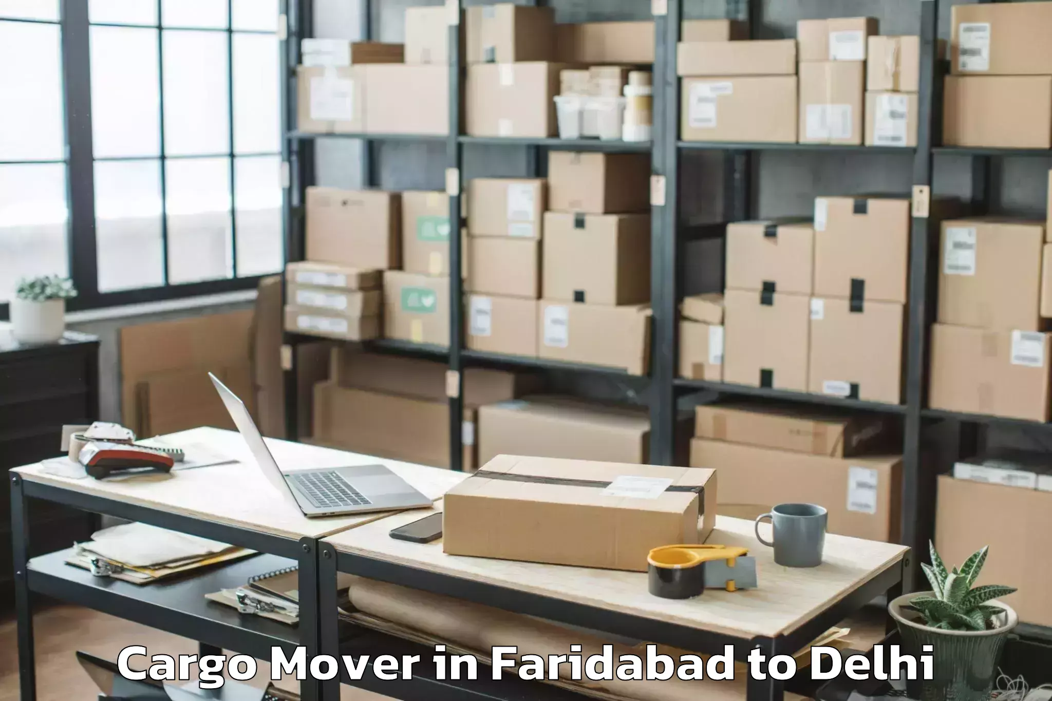 Book Faridabad to Dlf Avenue Mall Cargo Mover Online